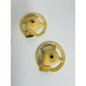 NELSON Lawn Sprinklers 4.5" Yellow Pound of RAIN Vintage Heavy Duty Set Of 2